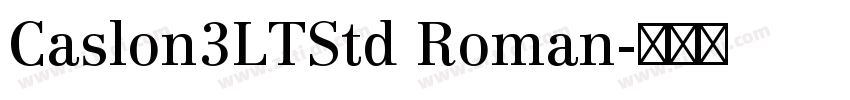 Caslon3LTStd Roman字体转换